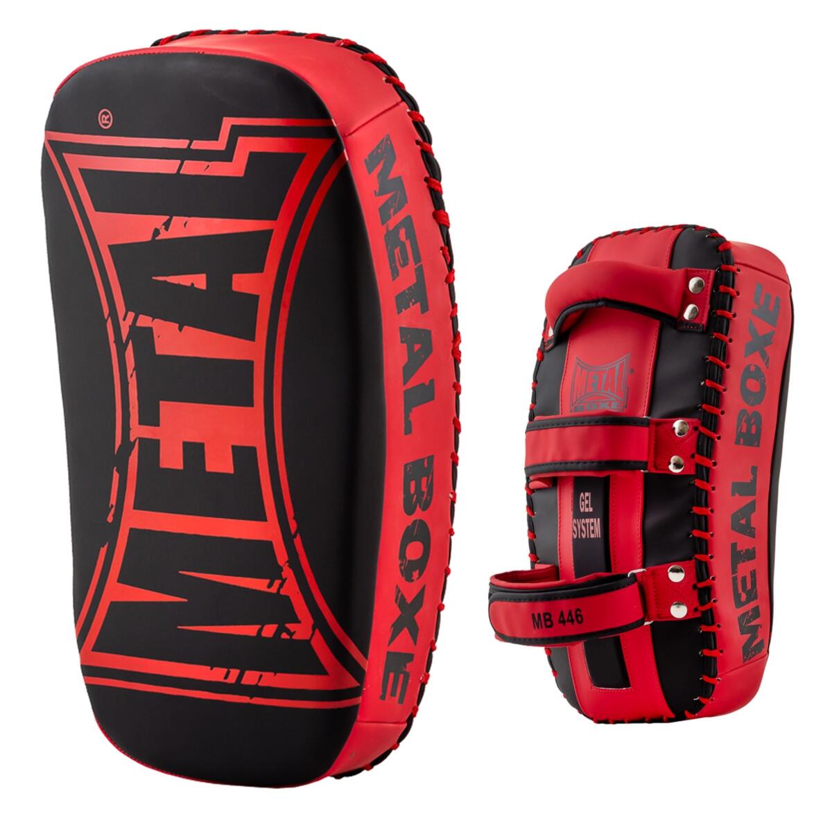 Metal Boxe Pao Cible De Frappe Courbe Noir/Rouge 3/3
