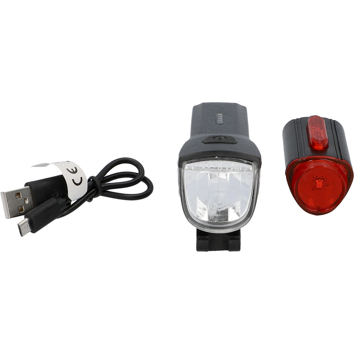 FISCHER TWIN Akku LED USB Beleuchtungs-Set 30 Lux mit 360 Grad Rückleuchte 3/8