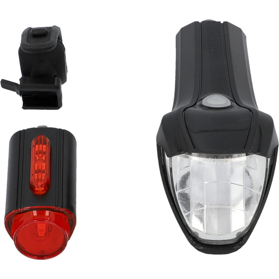 Zestaw lampek rowerowych Fischer 50 LUX, USB przód + tył