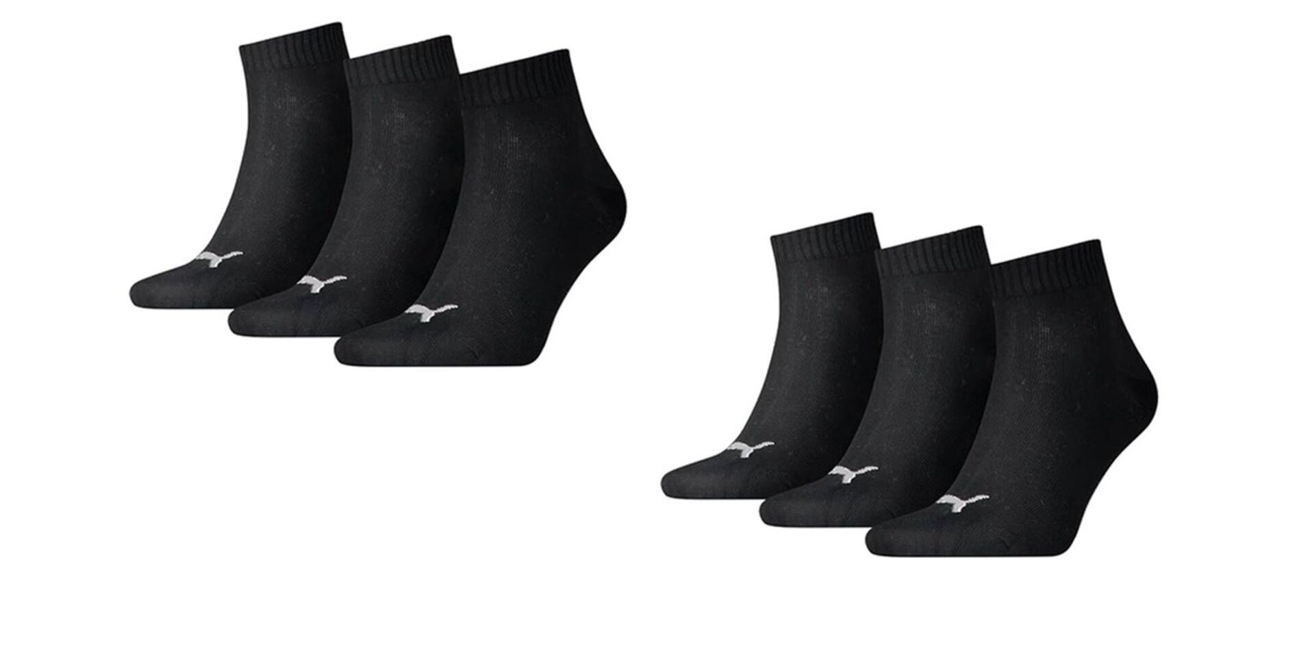 PUMA Puma Quarter Socken 6-Pack schwarz 1/5