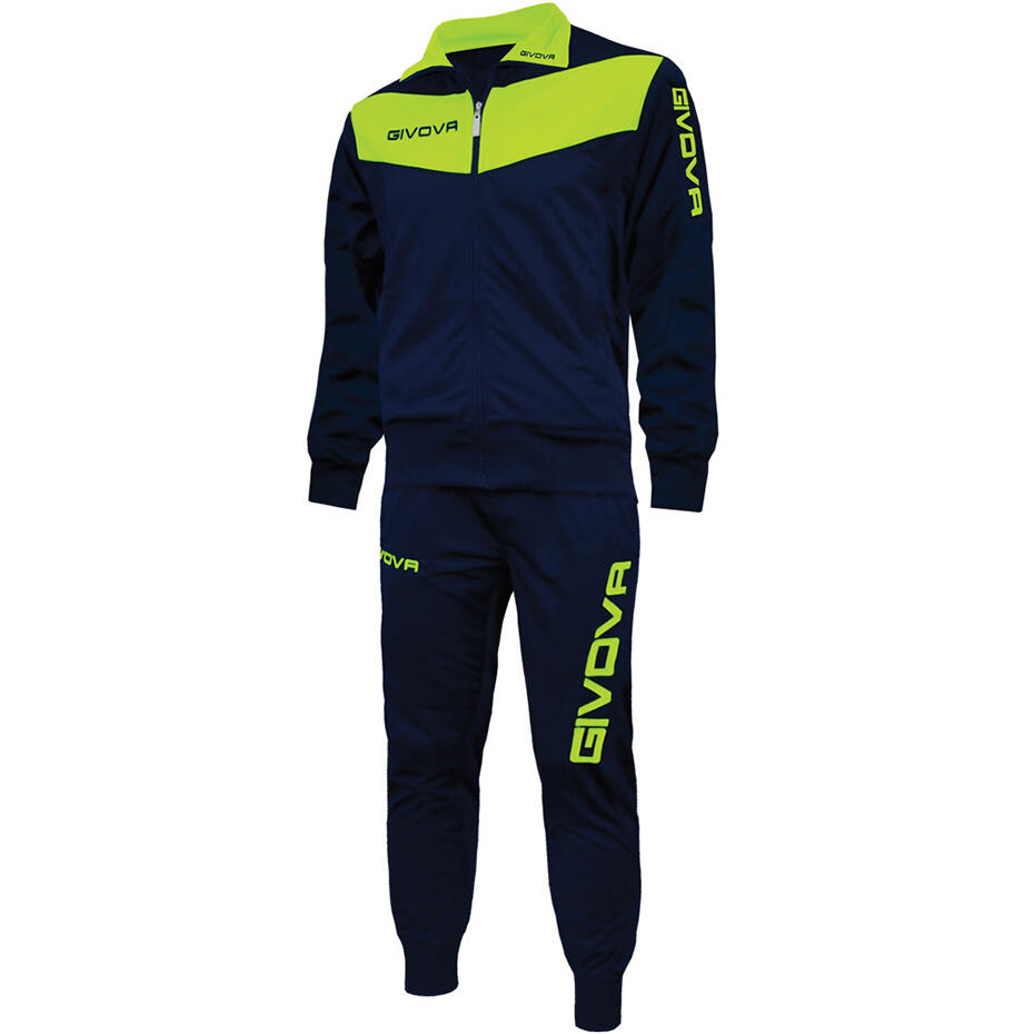 GIVOVA Givova Visa Sportset Navy/Fluo L - Ademend & Duurzaam