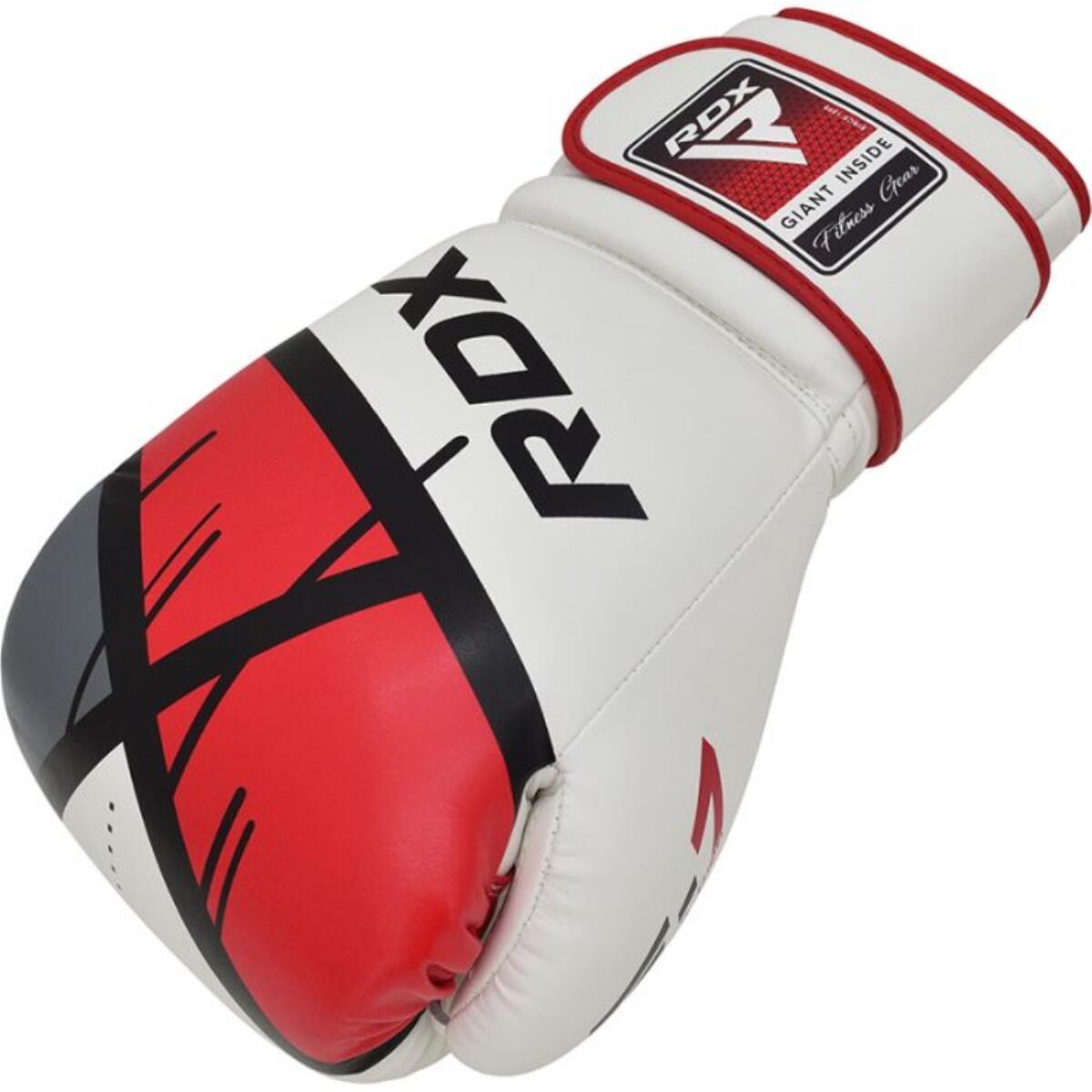 Guantoni Boxe RDX F7 Ego – Bianco/Rosso – 10oz 7/7