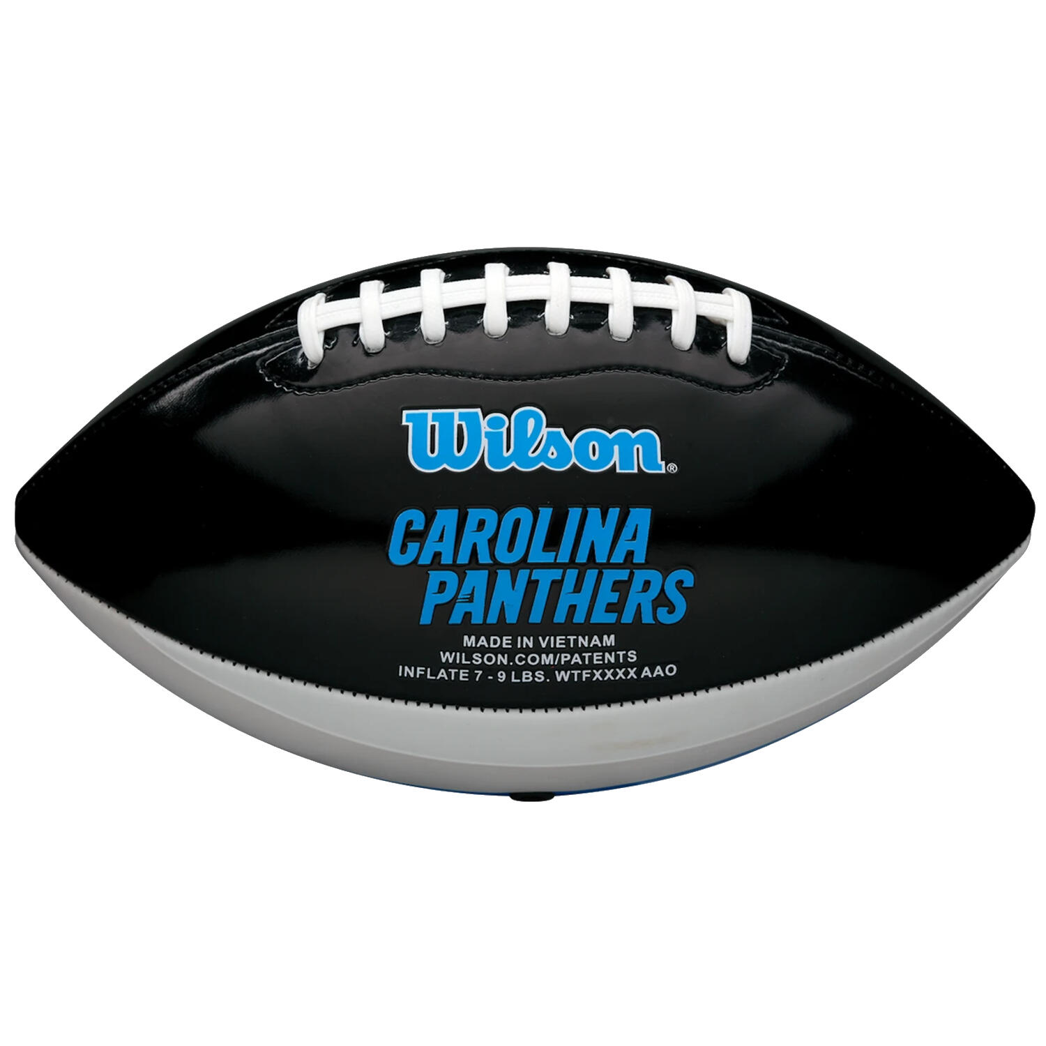 Dziecięca mini piłka do futbolu amerykańskiego nfl Carolina Panthers 2/4