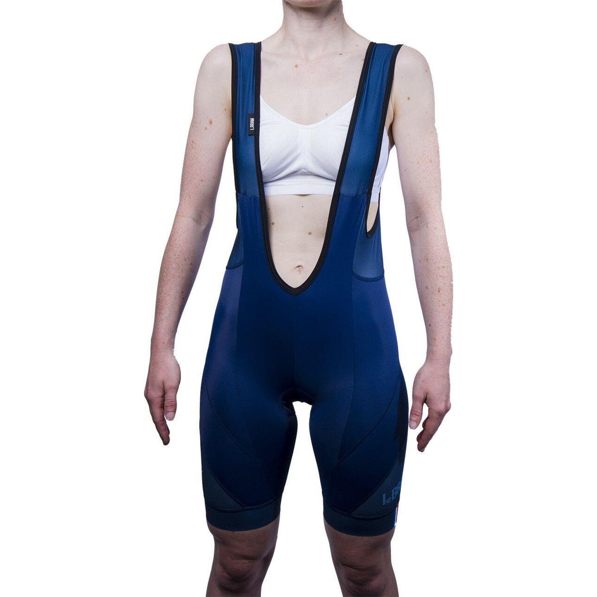 Le Bram Iseran Endurance Women Bib Short - Blauw