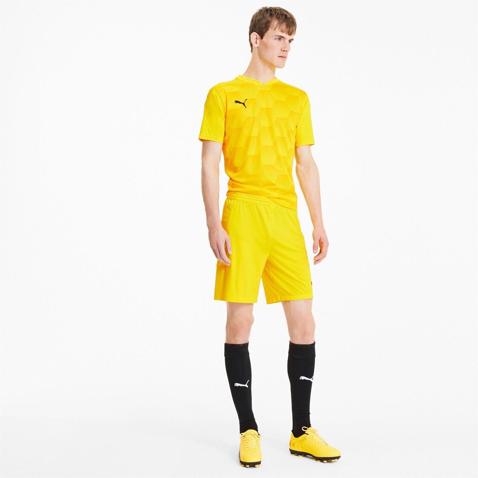 Pantaloncini Puma Teamfinal 21 Knit Shorts, Giallo, Uomini 3/5