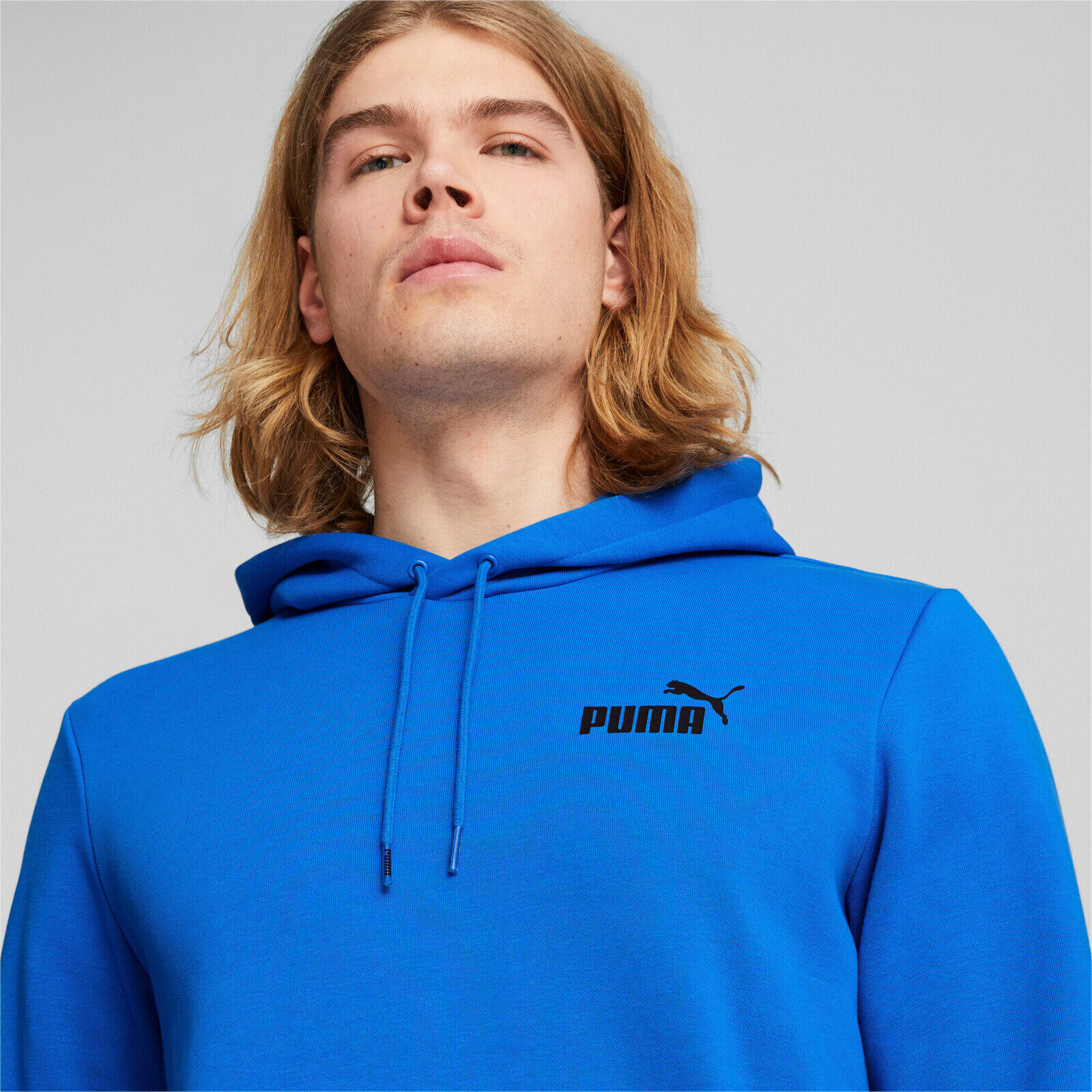 Hoodie Puma Ess Tape Hoodie Fl, Azul, Homens 5/5