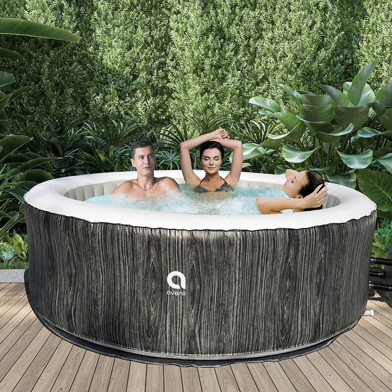 Avenli Vancouver fa mintás felfújható jakuzzi, 204 × 70 cm, 1000 liter