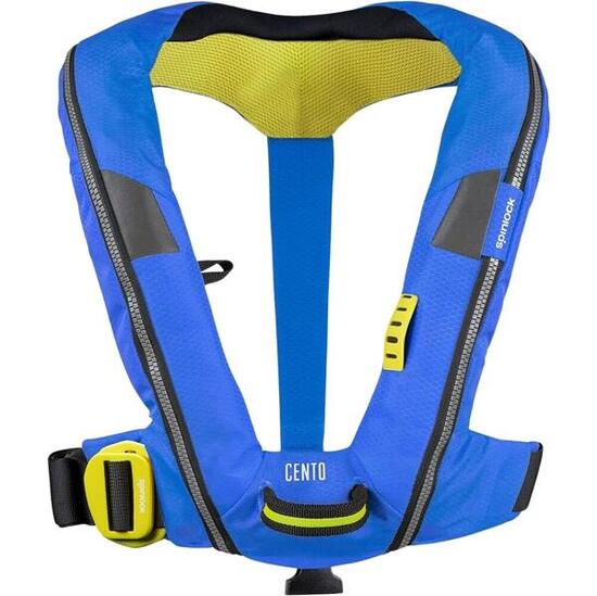Deckvest CENTO Junior Automatik-Rettungsweste 150N UML Mk5 mit Harness, blau