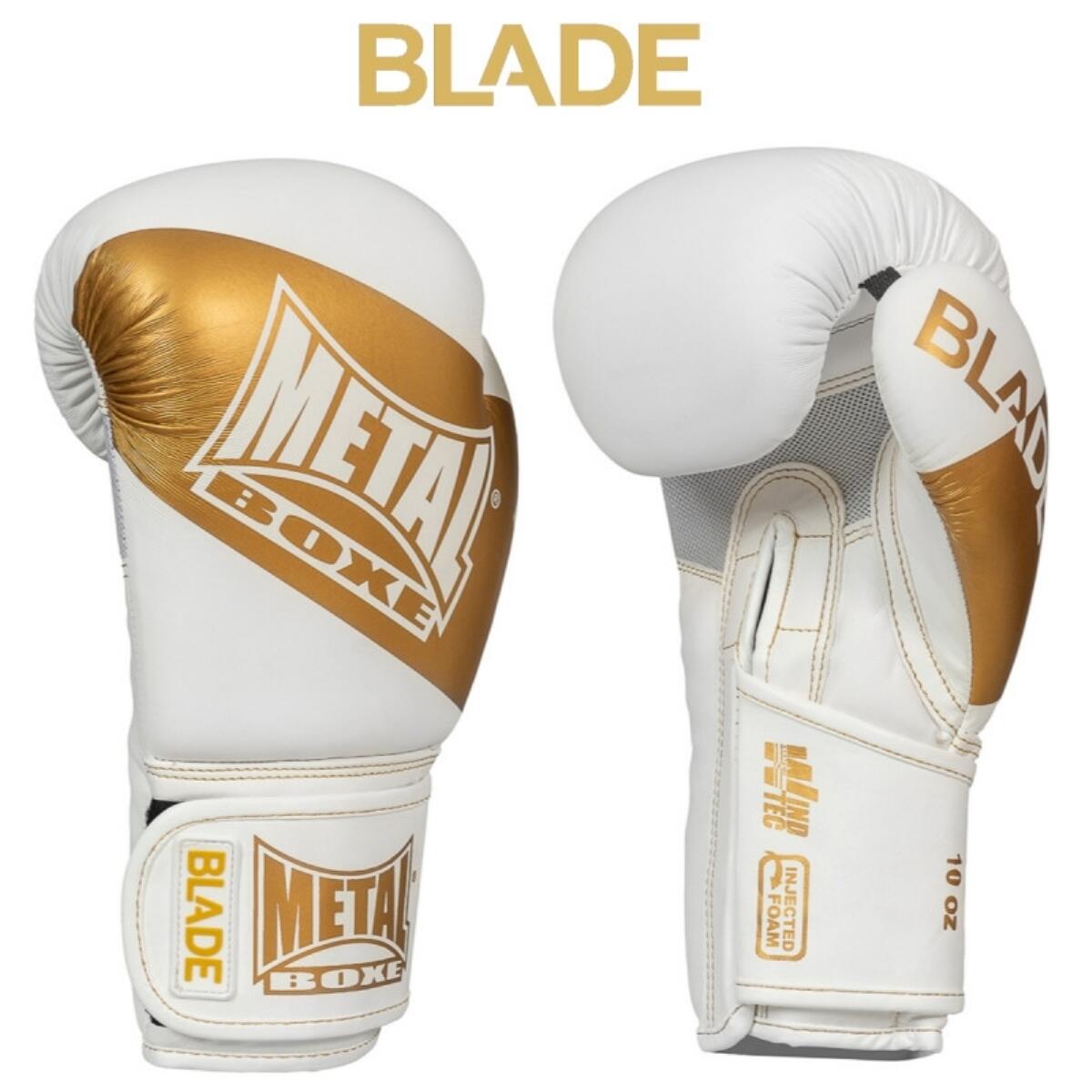 Guantoni boxe Metal Boxe Blade Bianco Oro 14 oz 2/2