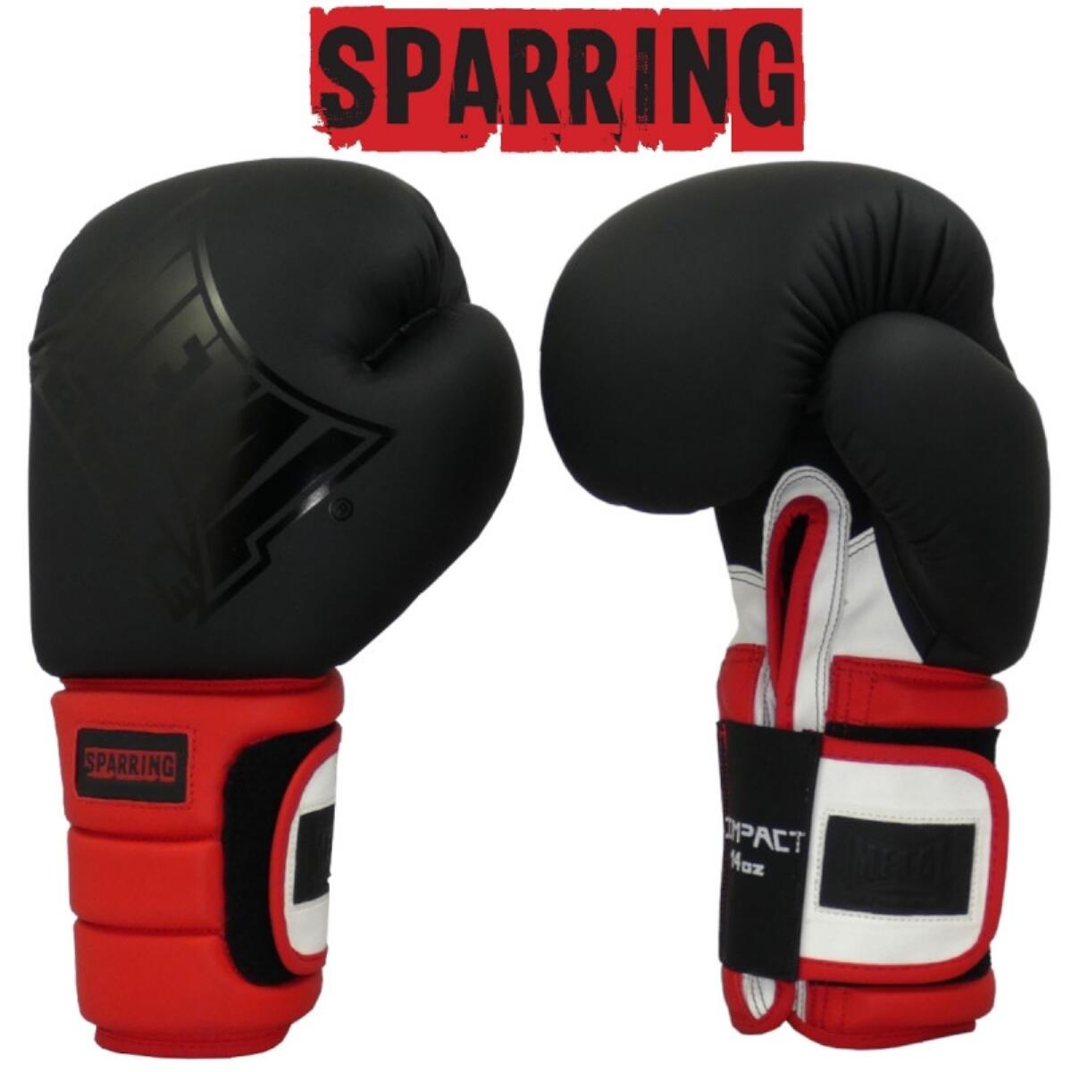 Gant Sparring Noir/Rouge/Blanc 14 Oz 2/2