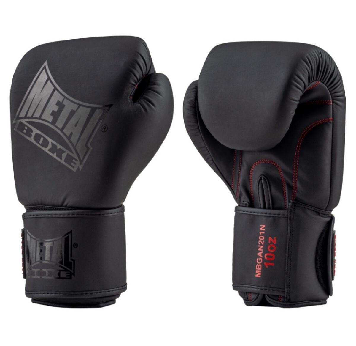 Metal Boxe Gant Entr Black Thai 14 oz 1/2