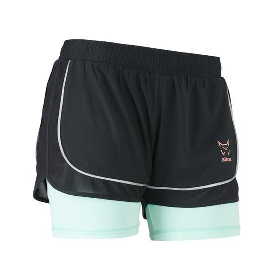 running short tight mountain trekking WOMEN'S BLACK LEN W