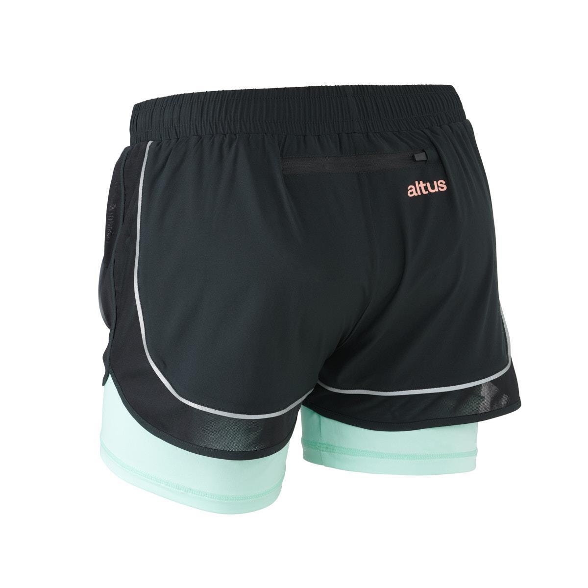 running short tight mountain trekking  WOMEN'S BLACK LEN W 2/5