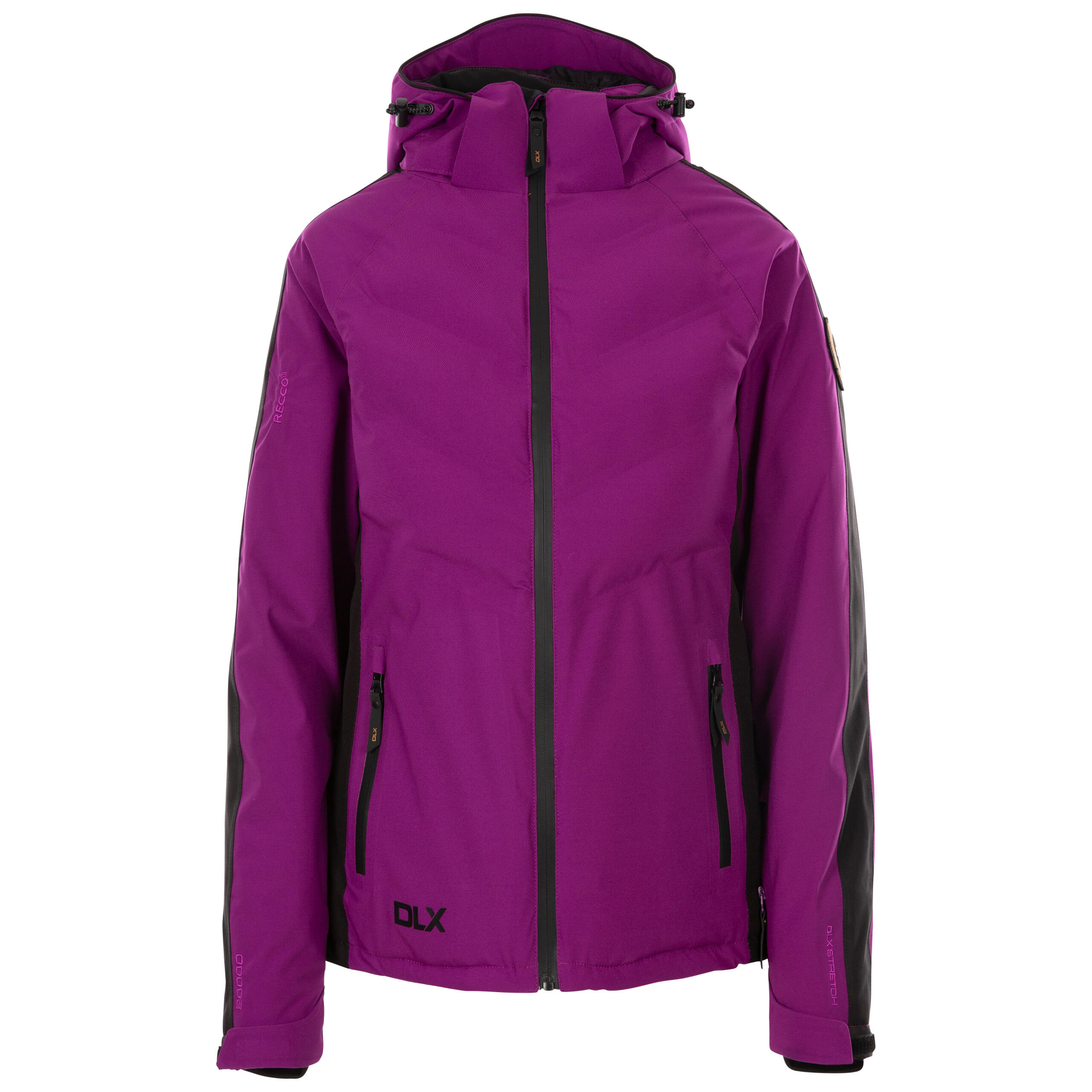 DLX Womens Ski Jacket Down Touch Filling Removable Hood Slim Fit Gabriella