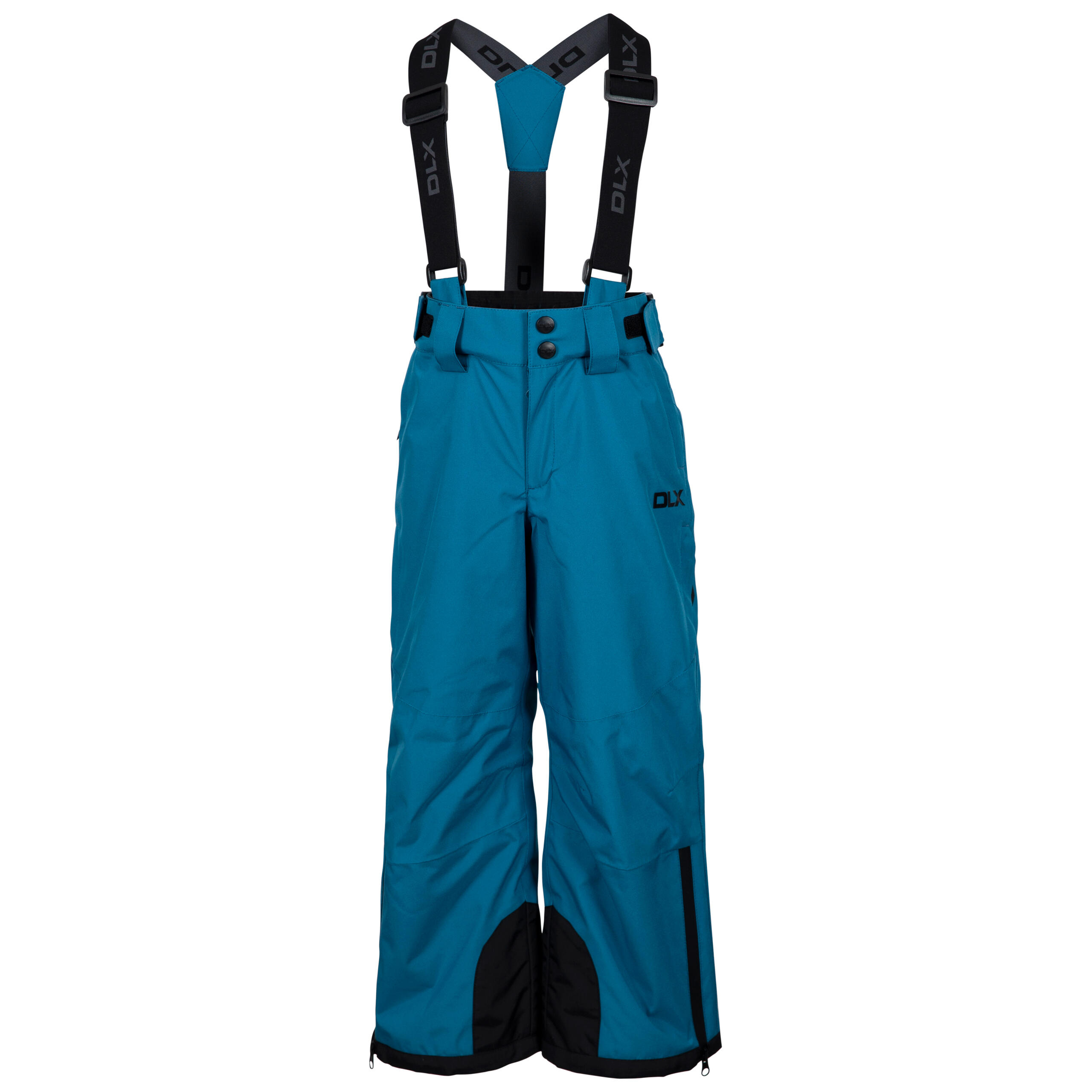 DLX Kids Ski Trousers Stretch Waterproof Zipped Pockets Adjustable Braces - Benito