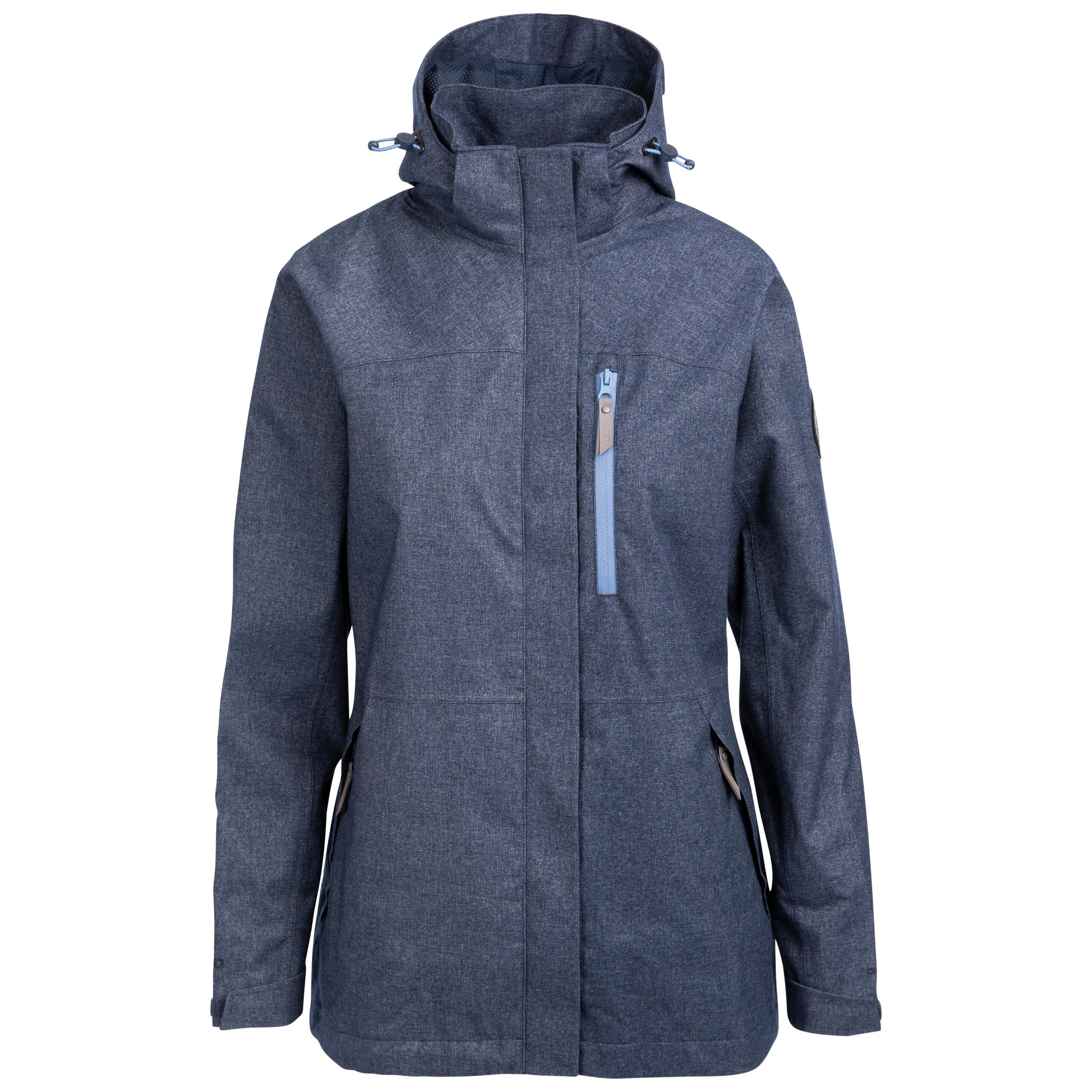 Womens Parka Jacket Waterproof Longer Length Rosario DLX Decathlon