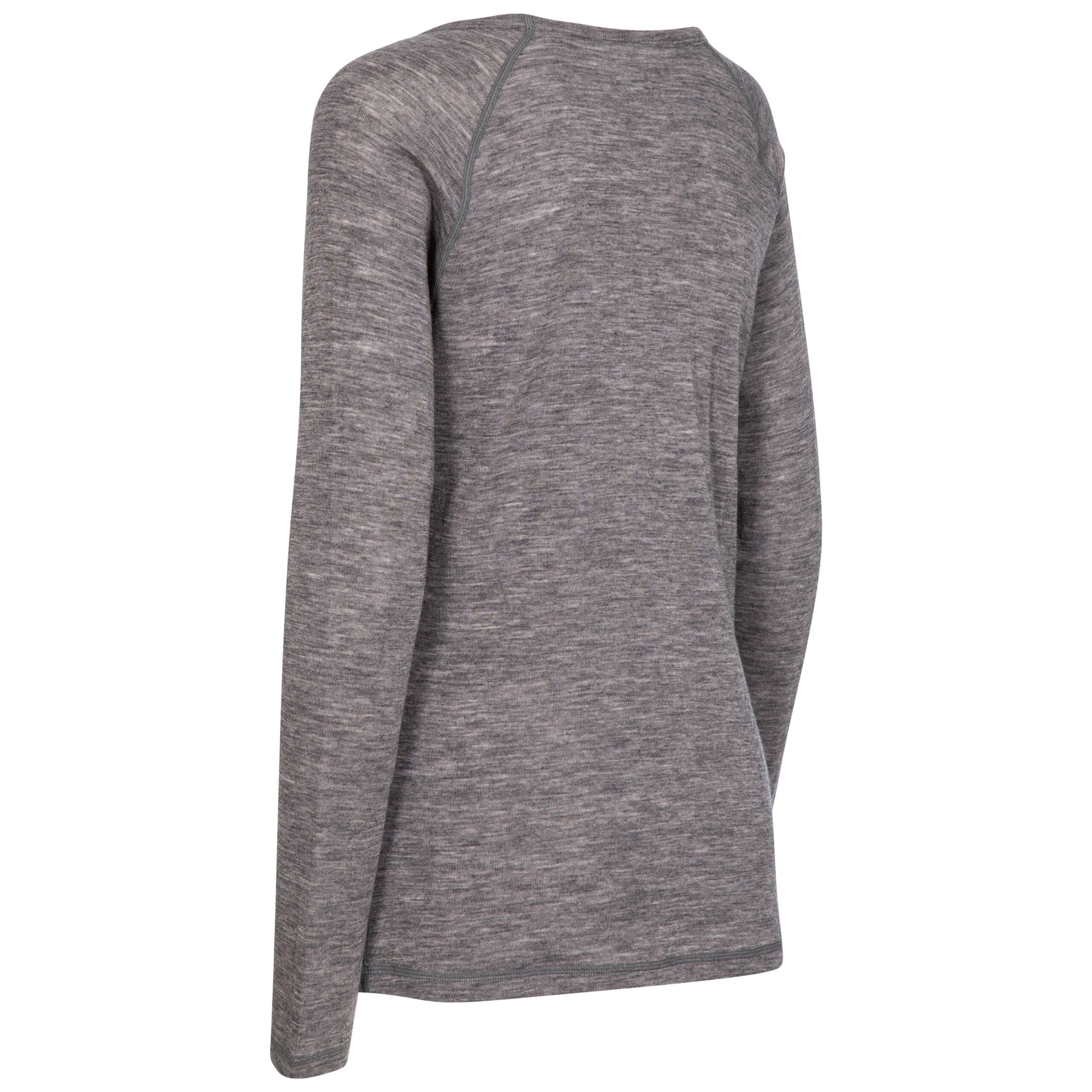 Dlx Libra - Dames Merino basislaagtop Donkergrijs gemêleerd 2/5
