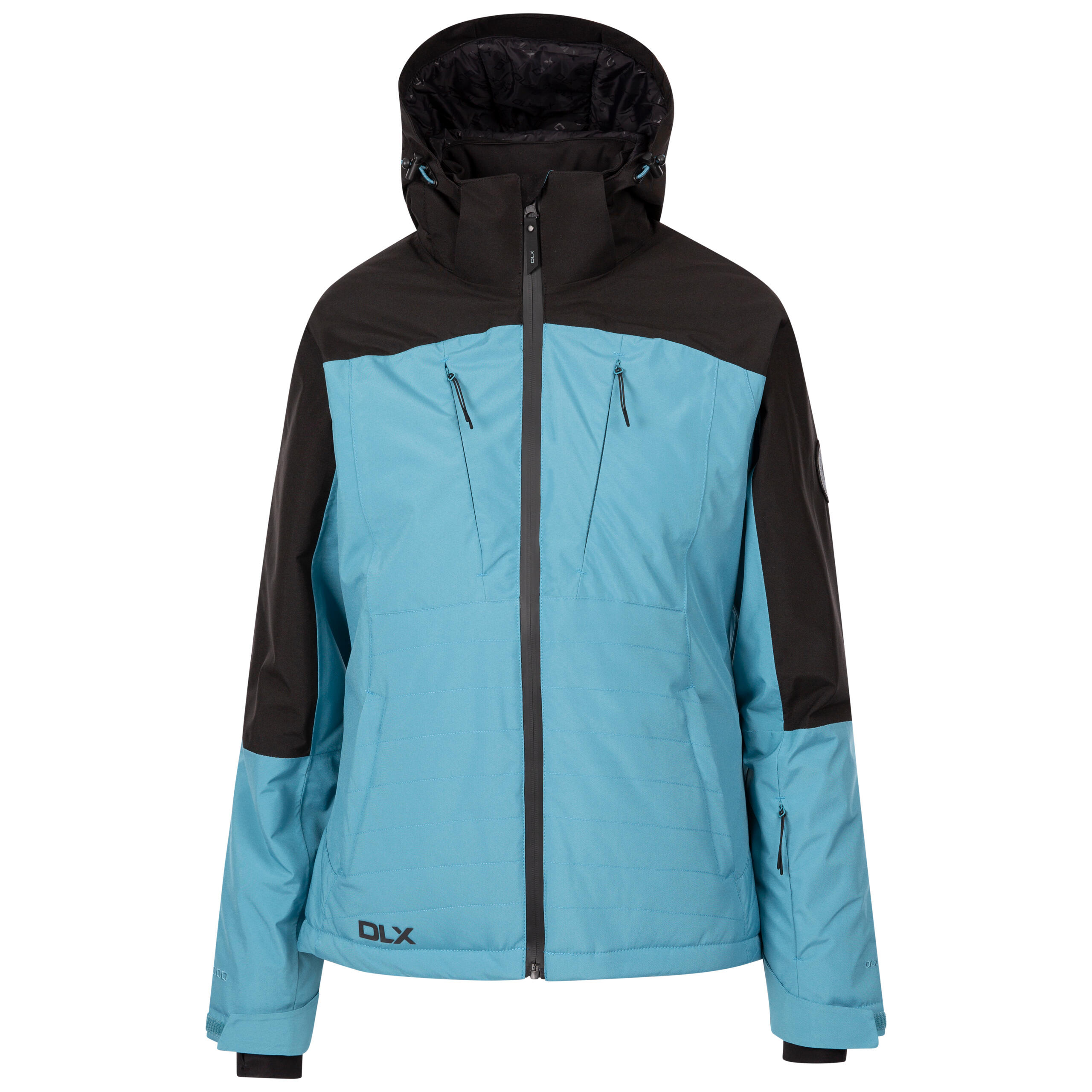DLX Womens Ski Jacket Slim Fit With Down Filling and Zip Off Hood Emilia