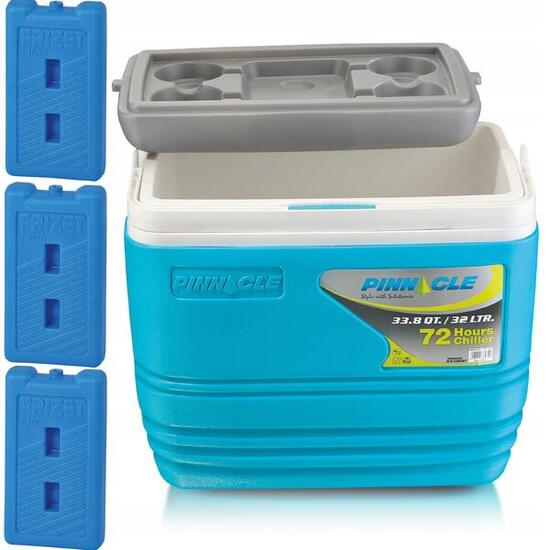 Lodówka turystyczna Pinnacle TPX7000 32L + 3 wkłady chłodzące 1l