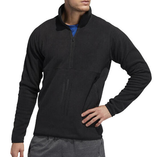 Pullover 3S Polar Fleece 1/2 Zip in Schwarz