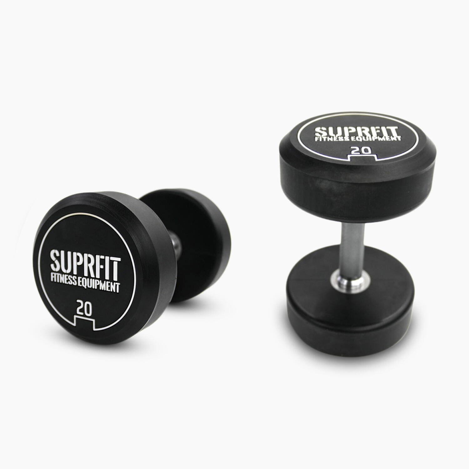 Suprfit - Suprfit Cpu Dumbbell (paire) - Haltère - Blanc|noir - Decathlon