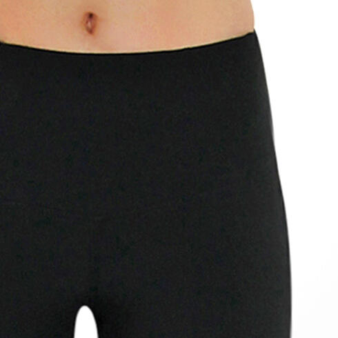 Leggings Corsa Lunghi Donna Vita Alta, Traspirante, con Tasca Telefono - Nero 2/5