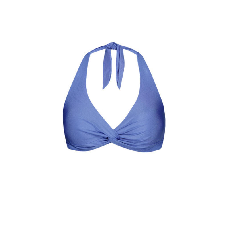 Bikini mujer Isla Cross Halter azul