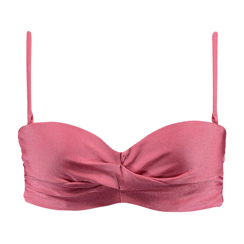 Top Bikini mujer Isla Bandeau Rosa