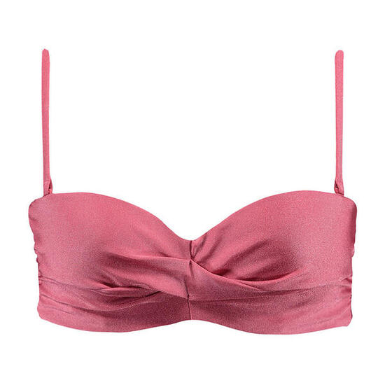 Top Bikini mujer Isla Bandeau Rosa