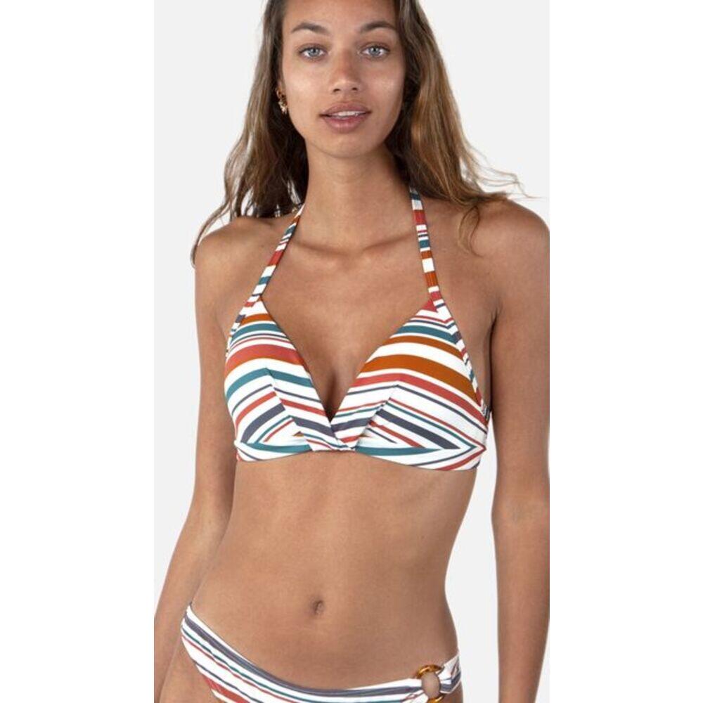 Bikini mujer Halio Halter a rayas 2/3