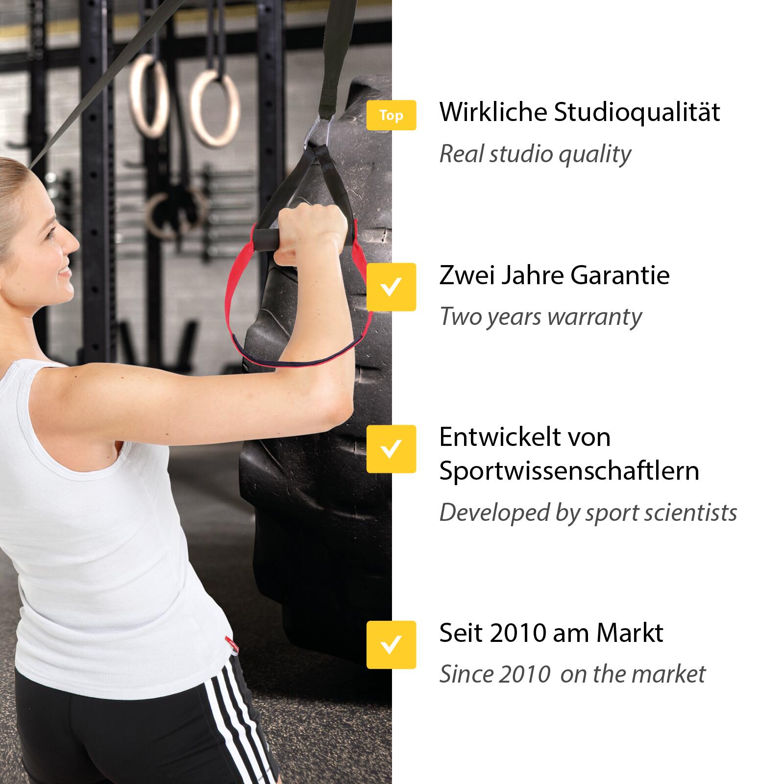 Professional Sling Trainer, Ganzkörper Set mit Anleitung & Übungsposter 2/5