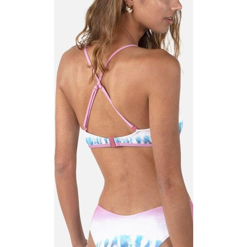 Top Bikini mujer Ara Plunge Cross Back Multicolor