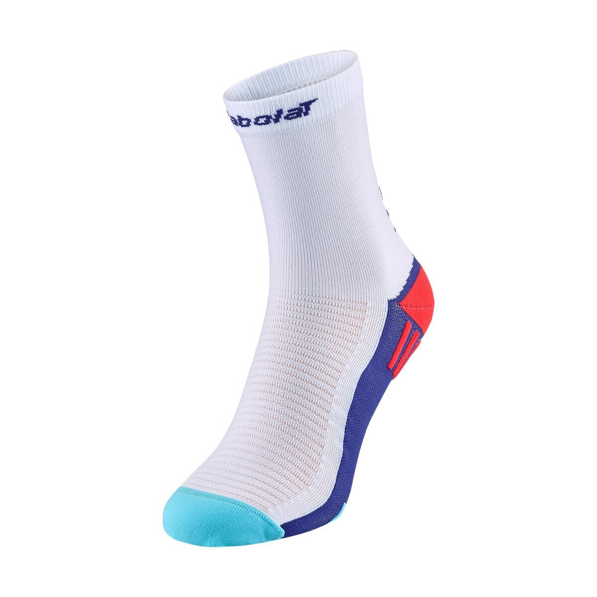 Babolat - Chaussettes Babolat Padel Mid - Chaussettes - Blanc - 47/50 - Decathlon