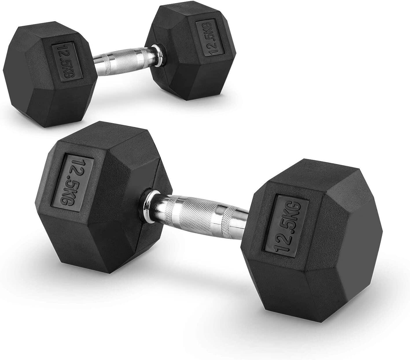 OZIO FITNESS Mancuernas Hexagonales 12,5 kg (par) Fitness Musculación