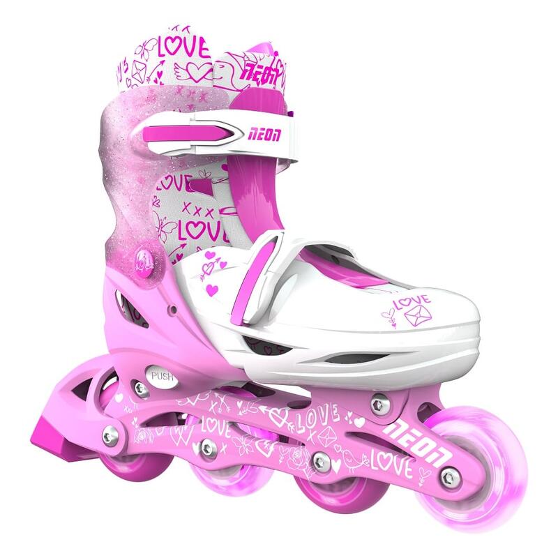 Role 2 in 1 Neon Combo Skates marime 34-37 Pink