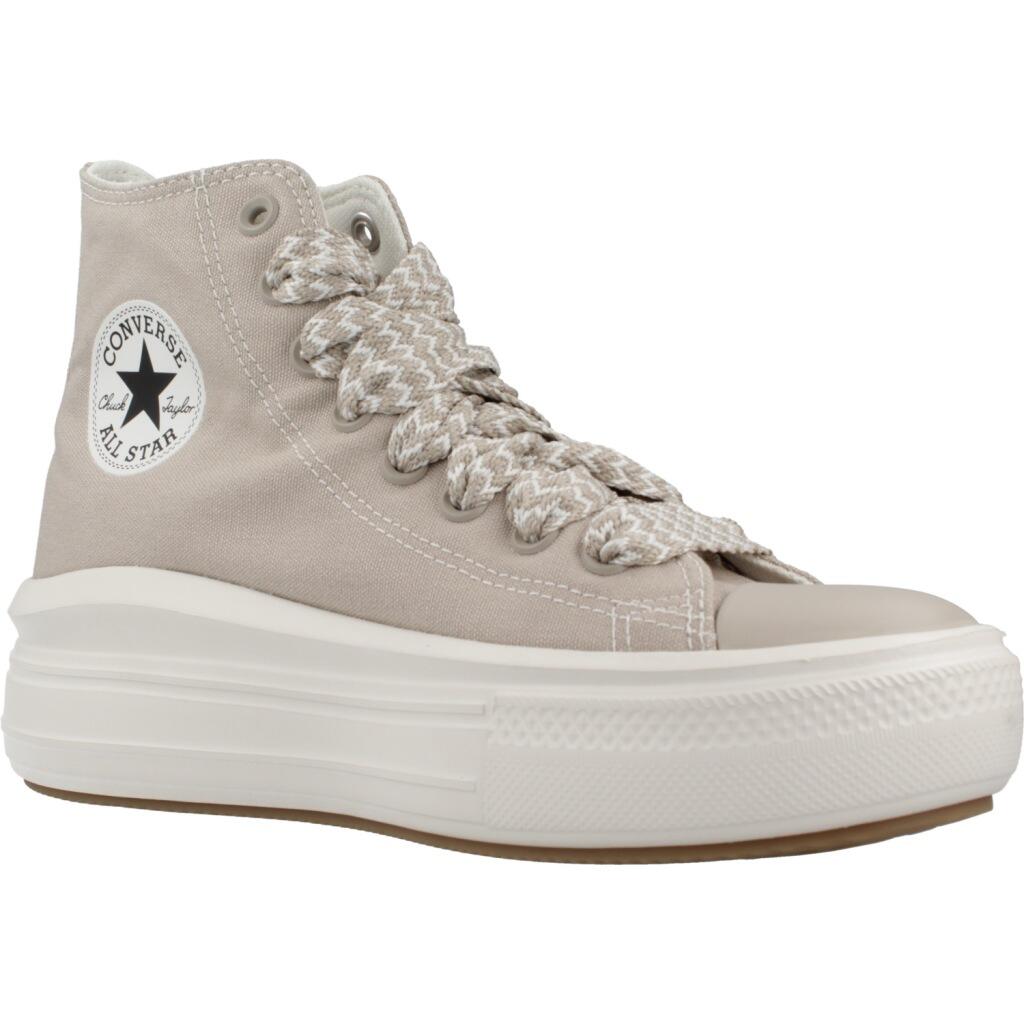 Baskets Converse Modèle Chuck Taylor All Star Move Hi Couleur Brun Clair 5/5