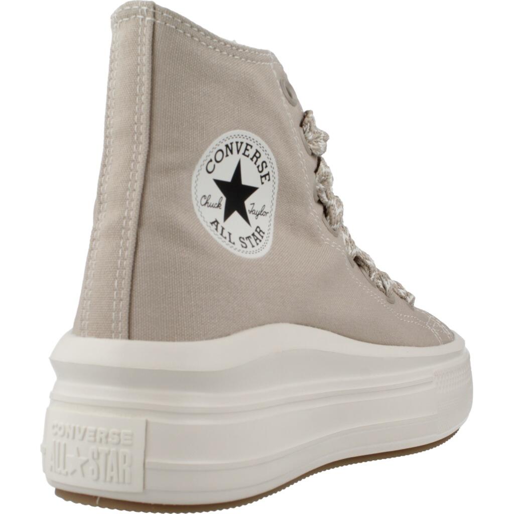 Baskets Converse Modèle Chuck Taylor All Star Move Hi Couleur Brun Clair 3/5