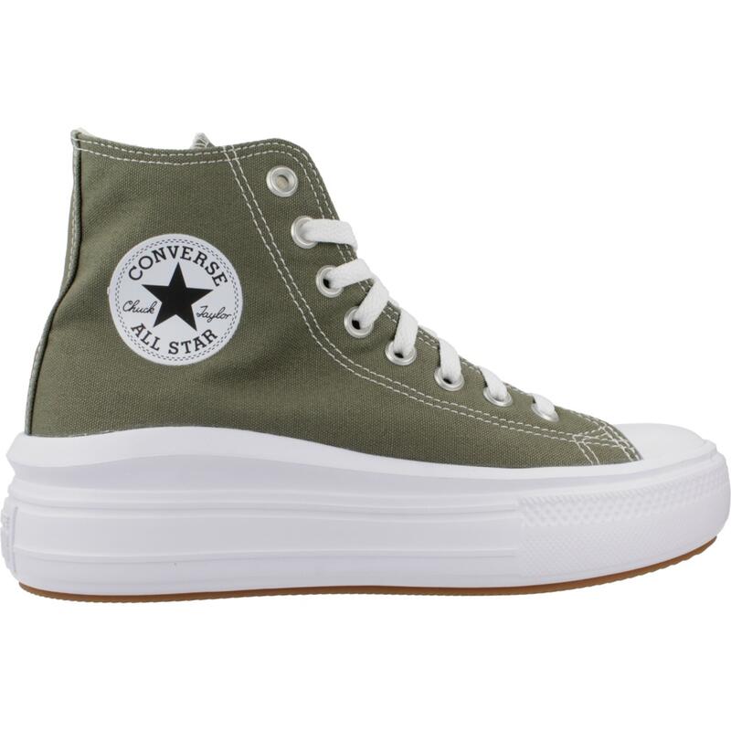 Baskets Converse Modèle Chuck Taylor All Star Move Hi Couleur Vert