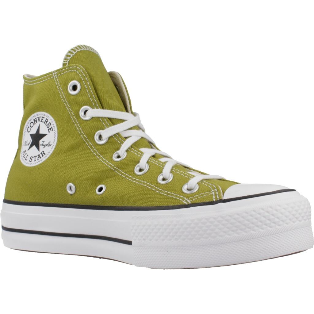 Baskets Converse Modèle Chuck Taylor All Star Lift Hi Couleur Vert 5/6
