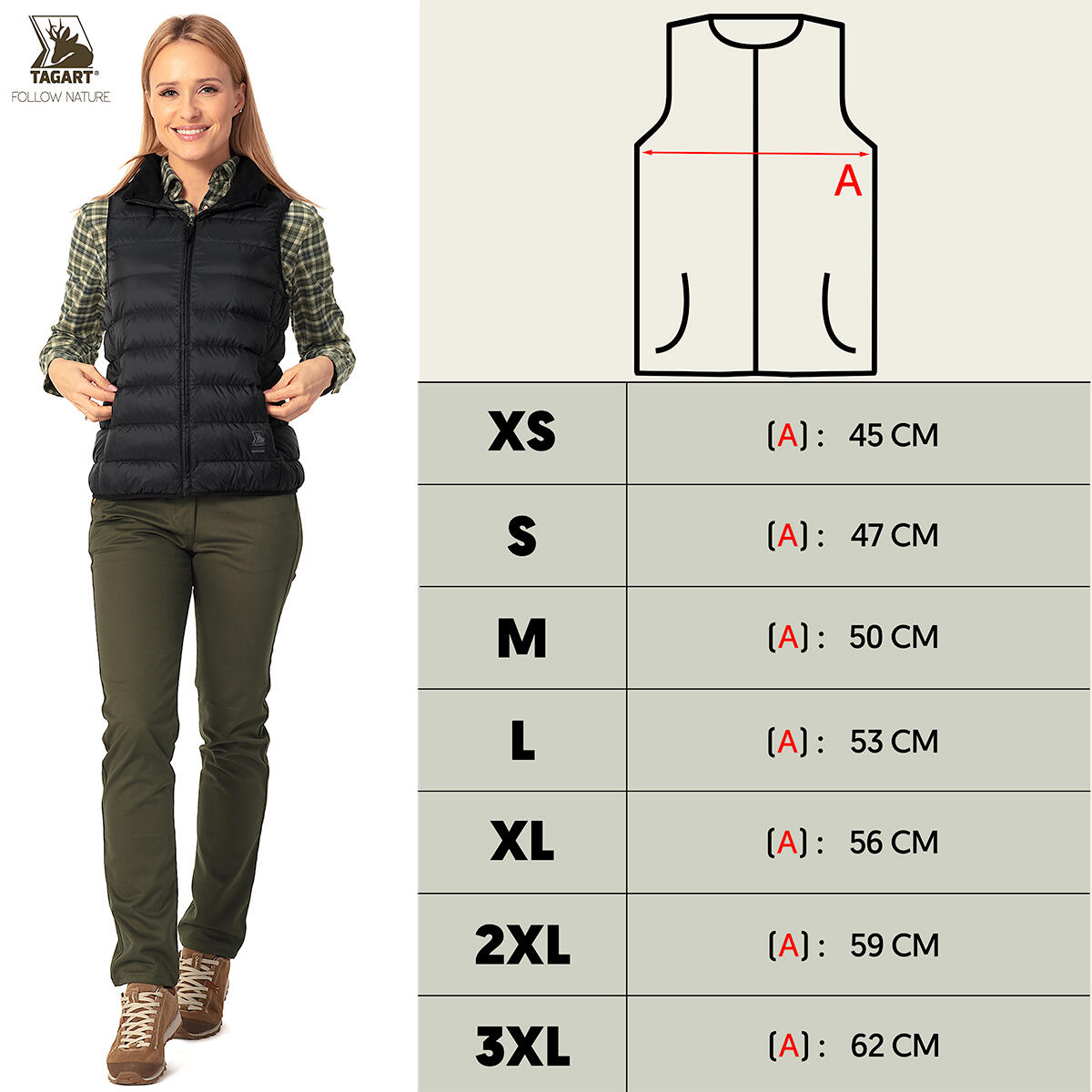 Le gilet en duvet Wing 4 avec 700 cuin - pour femme 2/4