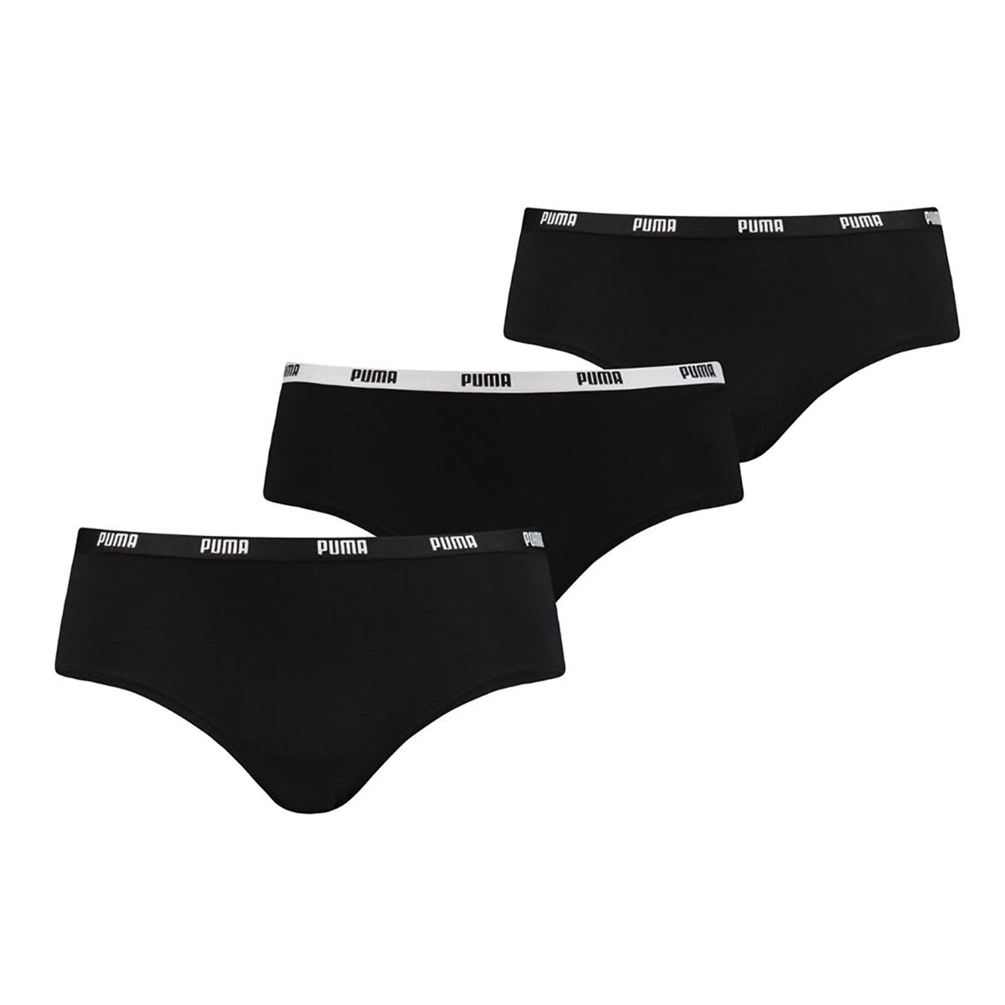 Puma - Panty Femmes Paquet De 3 Stretch - Culotte - Noir - 40 M - Decathlon
