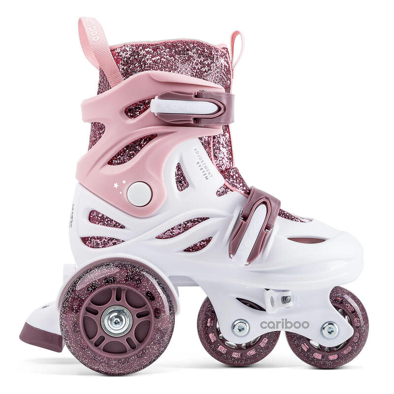 Patins à roulettes réglables pour enfants Cariboo Ballerina rose-violet