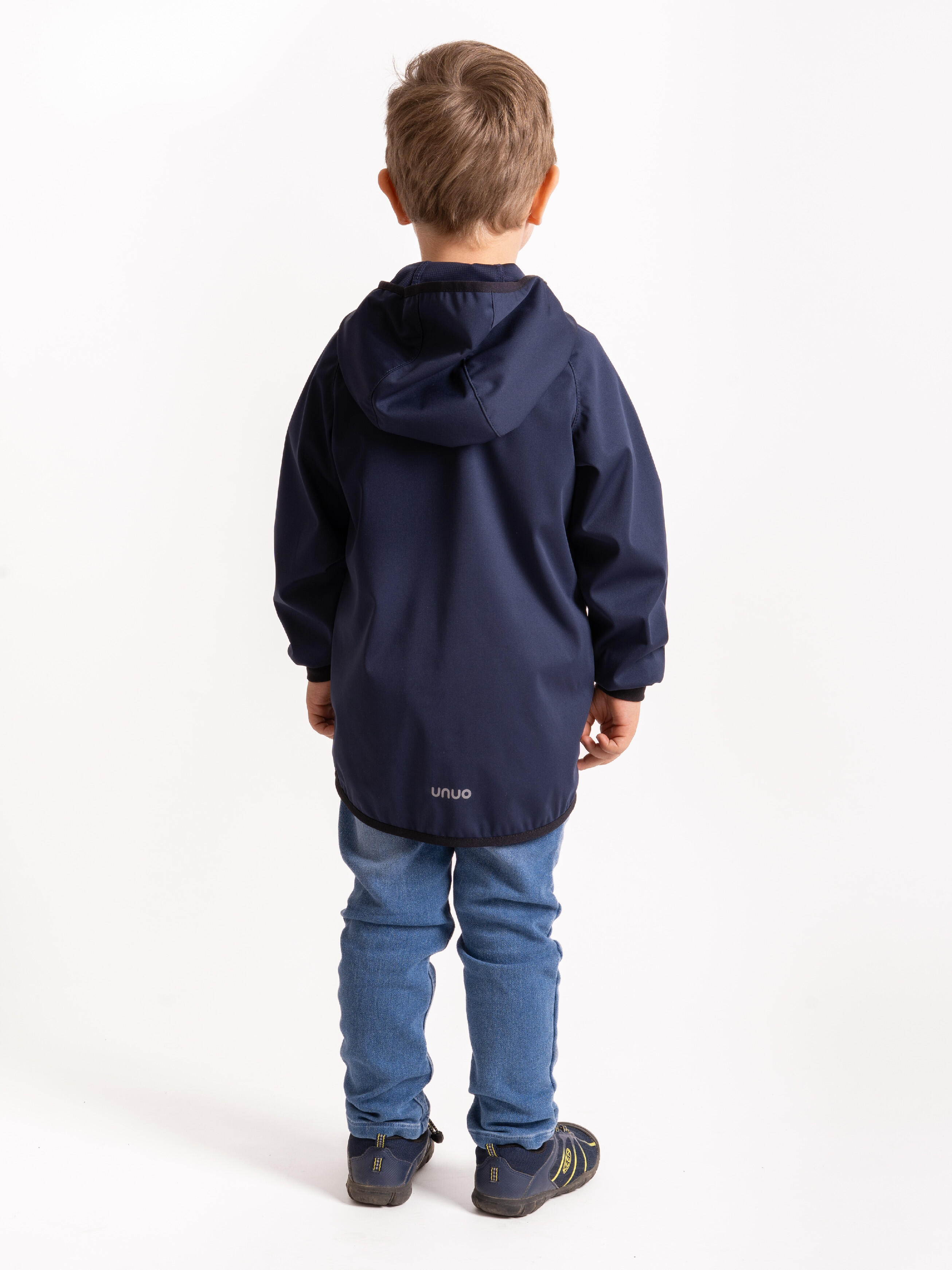 Dziecięca kurtka softshell bez ocieplenia elastyczna Basic, Tm. Niebiesko-czarny 4/6