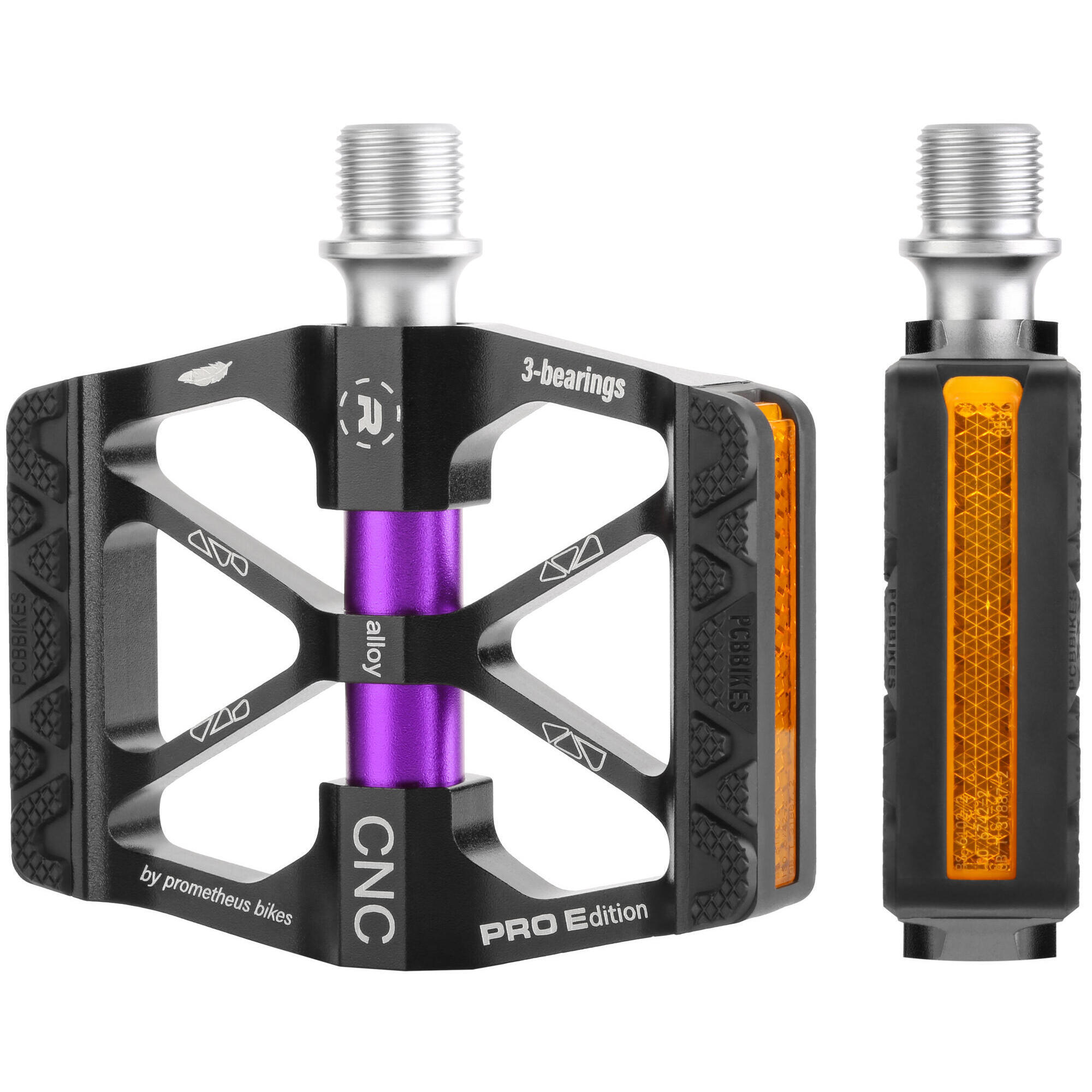 Prometheus Bicycles - Pédales Pour Enfants 18 20 24 26 Pouces Premium Vélo 280g - Cnc Aluminium - Pédale - Violet - Taille Unique - Decathlon