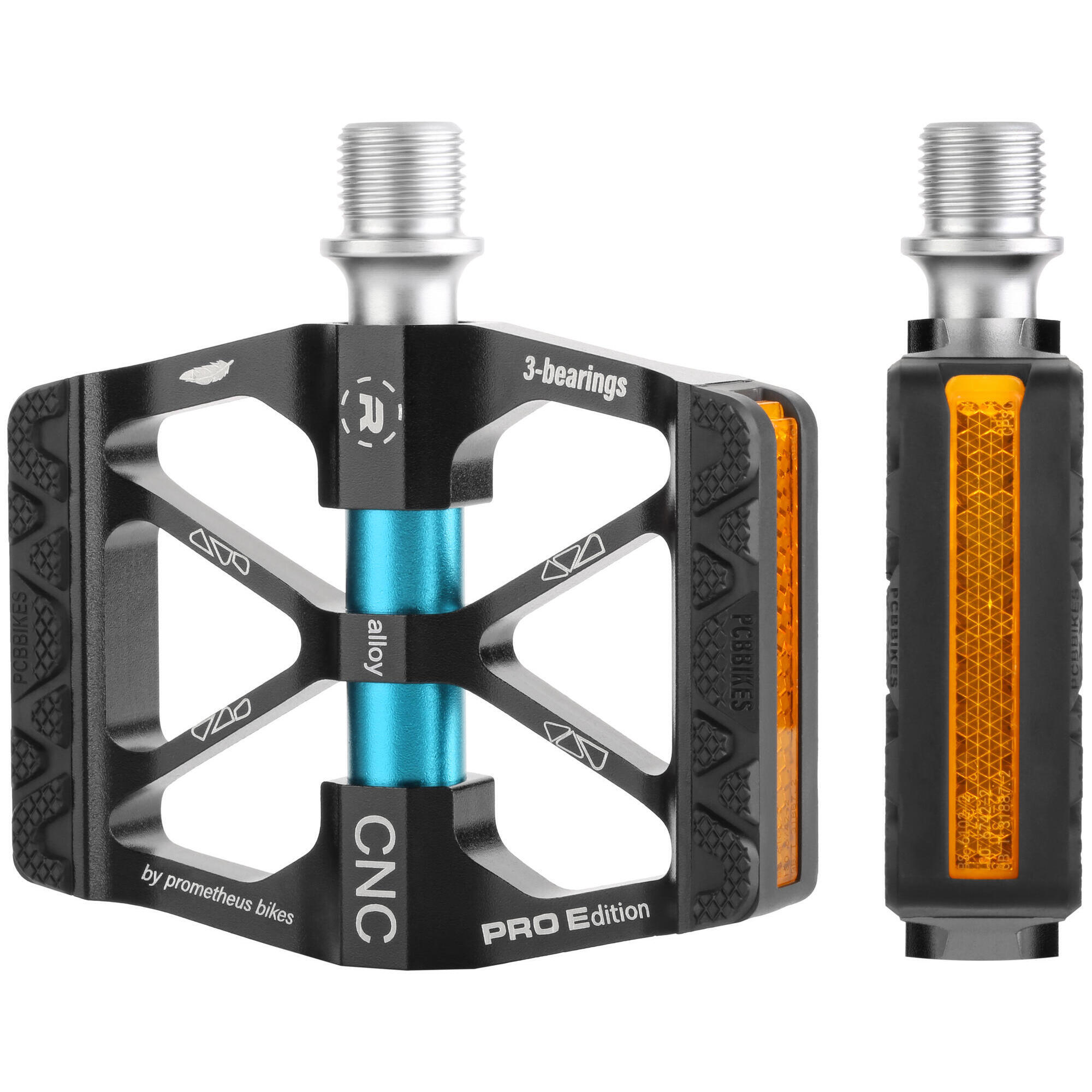 Prometheus Bicycles - Pédales Pour Enfants 18 20 24 26 Pouces Premium Vélo 280g - Cnc Aluminium - Pédale - Bleu - Taille Unique - Decathlon