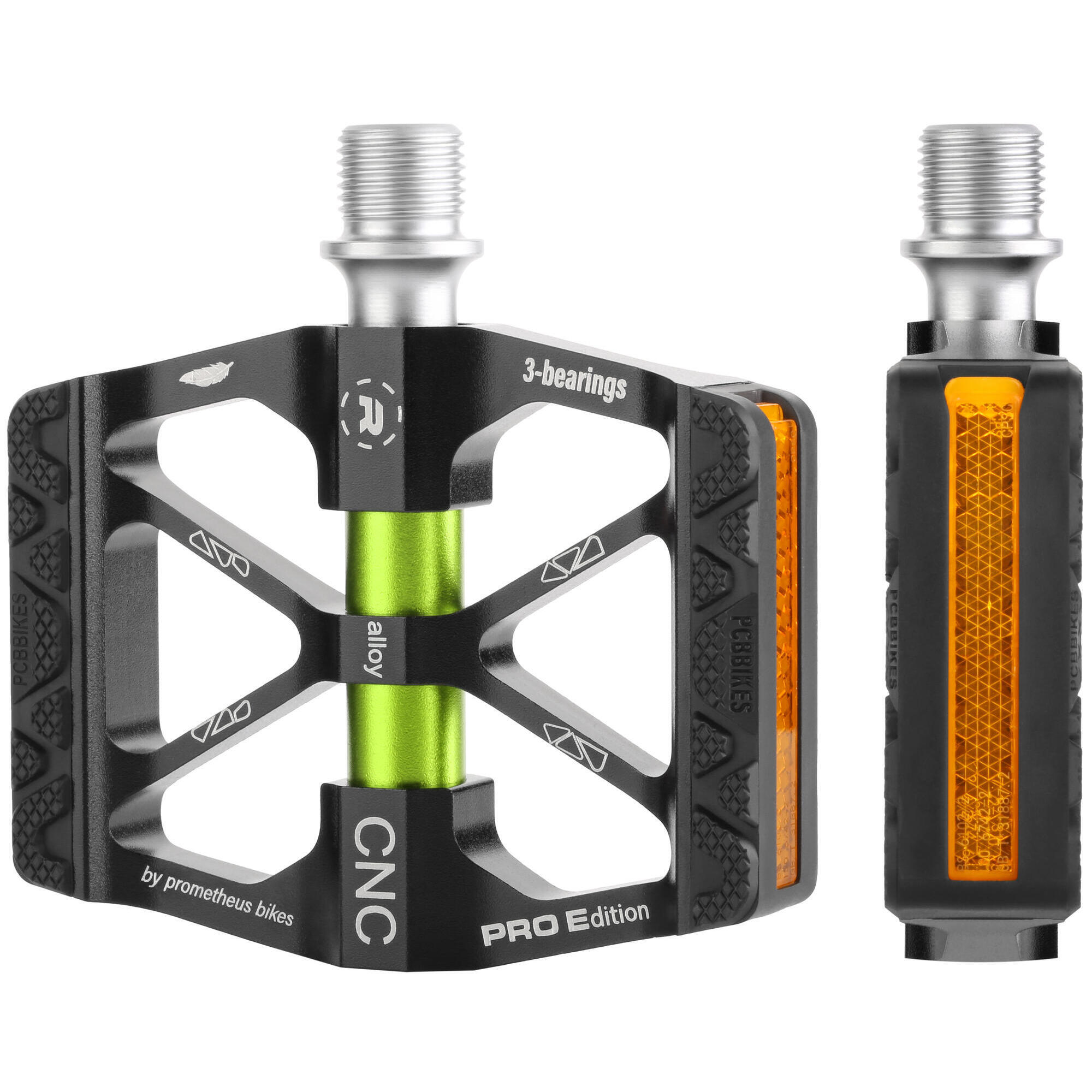 Prometheus Bicycles - Pédales Pour Enfants 18 20 24 26 Pouces Premium Vélo 280g - Cnc Aluminium - Pédale - Vert - Taille Unique - Decathlon
