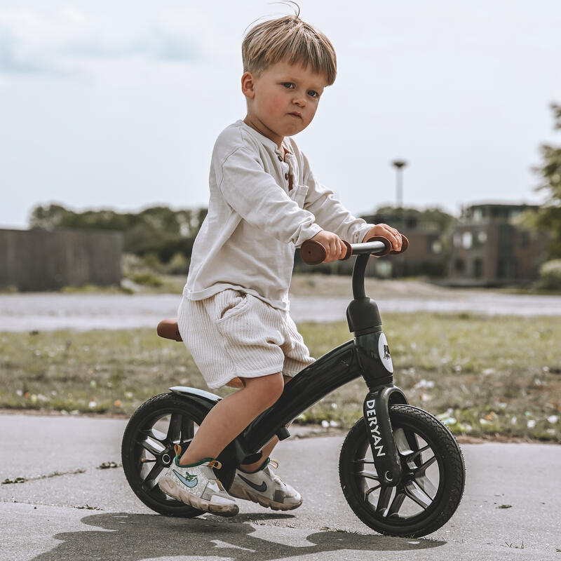 Bicicleta sin pedales Cruiser - 12 pulgadas - Niños y niñas - Negro