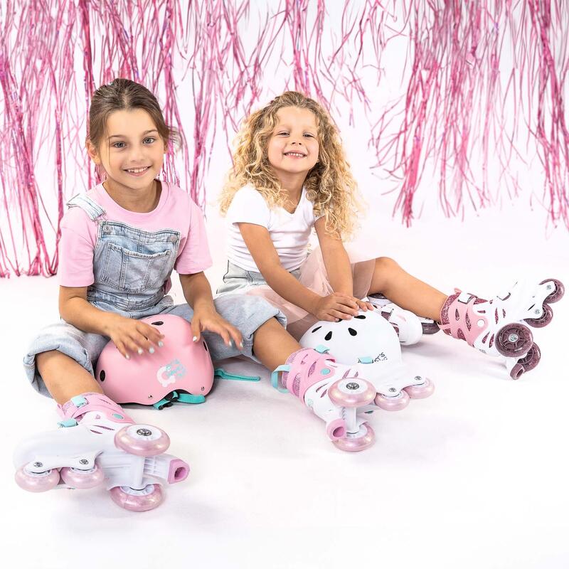 Patins à roulettes réglables pour enfants Cariboo Ballerina rose-menthe