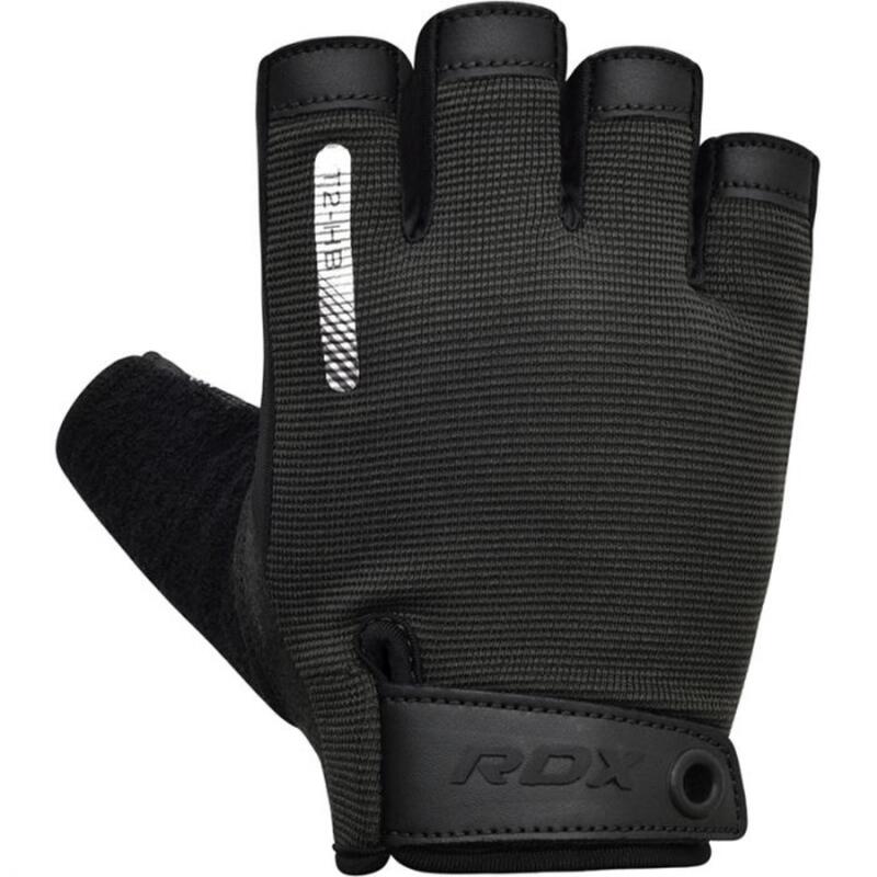 Gants de gymnastique T2 - Demi-doigt - Noir - M