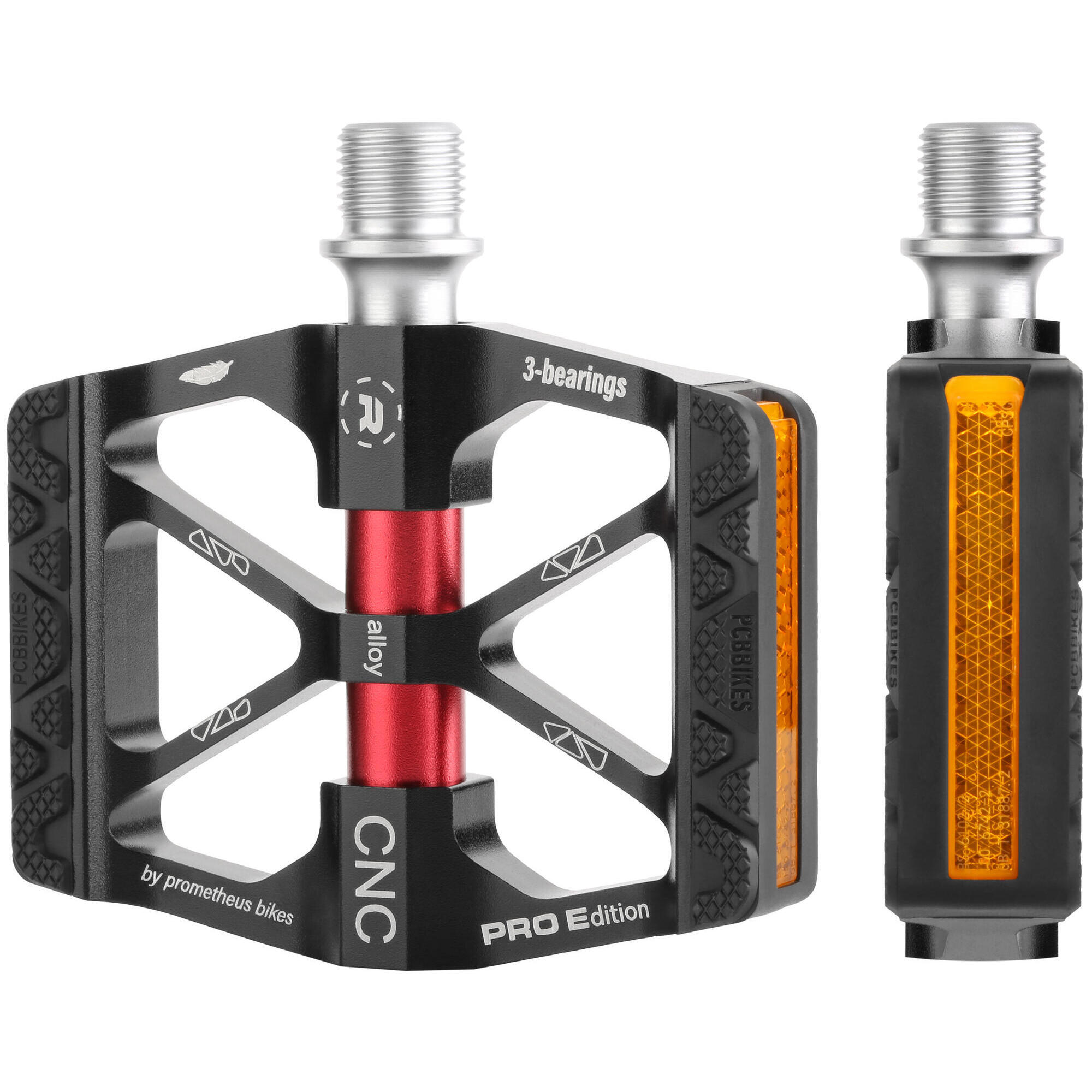 Prometheus Bicycles - Pédales Pour Enfants 18 20 24 26 Pouces Premium Vélo 280g - Cnc Aluminium - Pédale - Rouge - Taille Unique - Decathlon